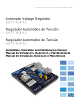 WEG Automatic voltage regulator GRT7-TH4-R2 User manual