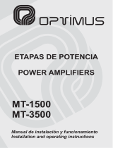 Optimus MT-1500 User manual