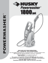 Husky Powerwasher 1800 psi User manual