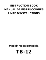 JANOME TB-12 Owner's manual