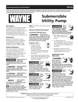 Wayne RUP160 User manual