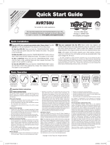 Tripp Lite AVR750U UPS System Owner's manual