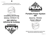PEAK Portable Power System 300 Owner's manual