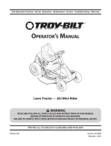 Troy-Bilt 26J Mini-Rider Operating instructions