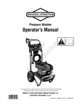 Simplicity OPERATOR'S MANUAL B&S 2700@2.3 PRESSURE WASHER MODELS- 020417-0, 020418-0 User manual