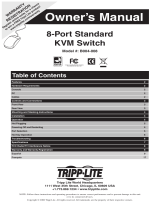 Tripp Lite B004-008 8-Port KVM Owner's manual