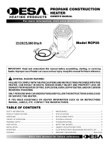 Desa RCP25 Owner's manual