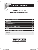 Tripp Lite Monitored PDU3VN-Series 3-Phase PDUs Owner's manual