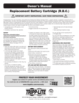 Tripp Lite Select UPS Replacement Battery Cartridges Owner's manual