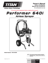 Titan Performer 640I Airless Sprayer Owner's manual