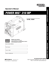 Lincoln Electric POWER MIG 210 MP Operating instructions