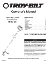 Troy-Bilt TB32 EC User manual