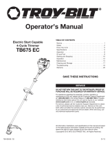 Troy-Bilt TB675 EC User manual