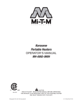 Mi-T-M MH-0092-0MIH Kerosene Indirect Ductable Heater Owner's manual