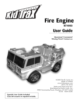 KidTrax Fire Engine KT1003 User manual