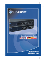 Trendnet TE100-S810Fi - Switch Owner's manual