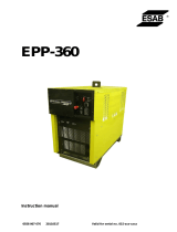ESAB EPP-360 User manual