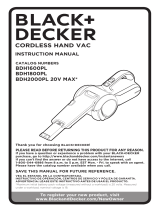 Black & Decker Black and Decker Pivot Vac Owner's manual