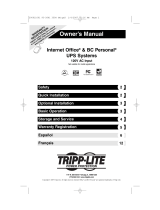 Tripp Lite Internet Office & BC Personal UPS Owner's manual
