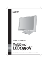 NEC LCD1550V User manual