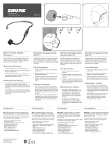 Shure SM31FH-TQG Fitness Headset Condenser Mic TA4F Connector User manual