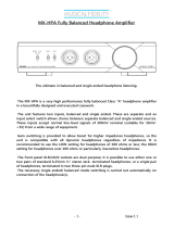 Musical Fidelity MX-HPA User guide