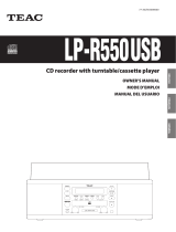 TEAC LP-R550USB User manual