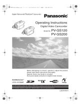 Panasonic PV-GS120 User manual