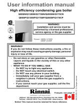 Rinnai Q175SP User manual