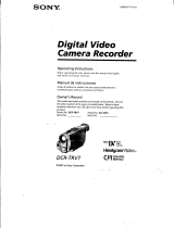 Sony DCR-TRV7 User manual