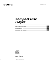 Sony CDP-CX230 User manual