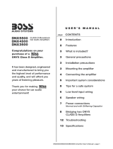 Boss Audio Systems Onyx Owner's manual