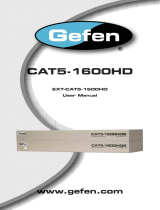 Gefen EXT-CAT5-1600HD User manual