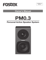 Fostex PM0.3 Owner's manual