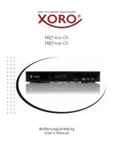 Xoro HRS 8750 CI+ / HRS 8746 CI+ User manual
