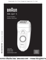 Braun 5185,  5280,  Power Epilator,  Silk-épil 5 User manual