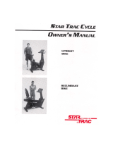 Star Trac Upright Bike 4300 Owner's manual