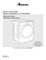 Amana Electronic Dryer User manual