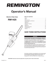 Remington RM1425 Limb N Trim User manual