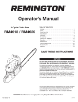 Remington RM4620 The Outlaw User manual