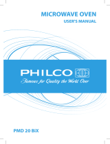 Philco PMD 20 BIX Owner's manual