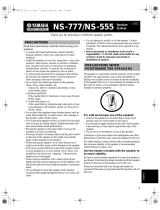 Yamaha NS777 Owner's manual