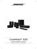 Bose cinemate 520 home theater system Owner's manual