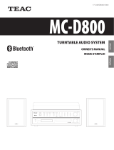 TEAC MC-D800 Owner's manual