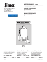 Simer Submersible Sump Pump Owner's manual