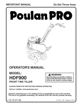 Poulan Pro HDF900 Owner's manual