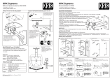 KRK VXT 6/8 Wall Mounting Adapter Installation guide