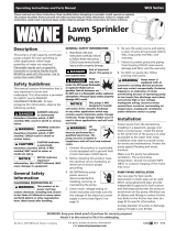 Wayne WLS100 Operating instructions