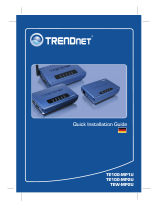 Trendnet TE100-MP1U Quick Installation Guide