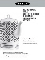 Bella 1.2L Teal Ikat Design Electric Ceramic Kettle Owner's manual